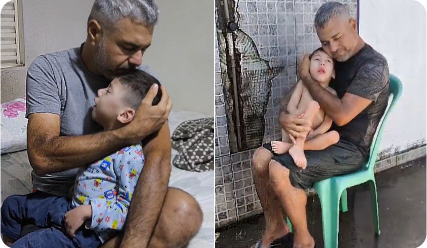 Padrasto adota enteado abandonado por pai biológico porque a criança nasceu com deficiência. “É mais meu filho do que os filhos biológicos”