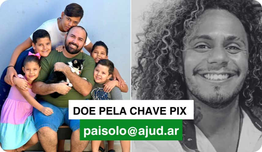 Marido do Daniel morreu de dengue hemorrágica e ele ficou sozinho com os 5 filhos adotivos. Ele precisa da nossa ajuda