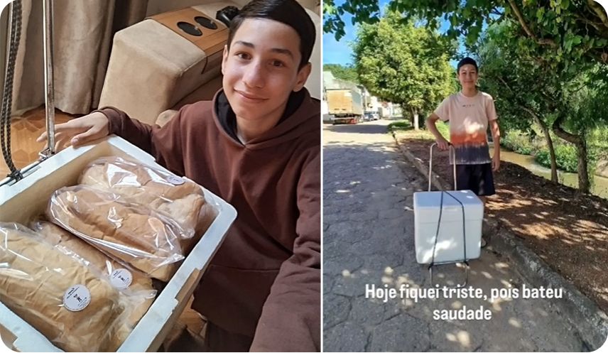Vaquinha para Kauan, que foi proibido pelo Conselho Tutelar de vender pães depois da escola para ajudar no sustento da casa