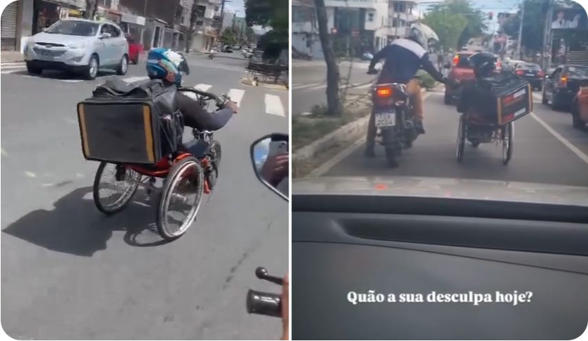 Vaquinha para motoboy cadeirante que precisa de ajuda porque o motor da sua cadeira queimou. Ele só quer trabalhar de novo!