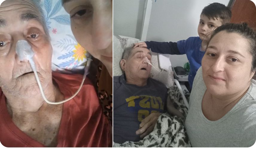 Banner Vaquinha para a Carol, filha que cuida sozinha do pai com Alzheimer