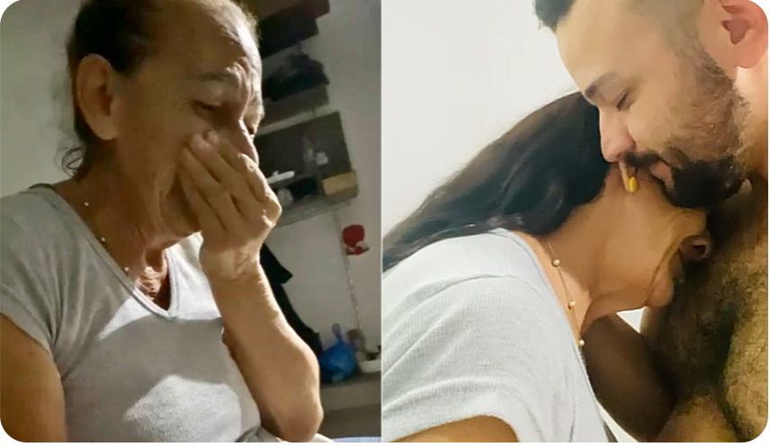 Banner Vaquinha para ajudar o Werberton, que cuida sozinho da mãe com Alzheimer. Ela depende 100% dele