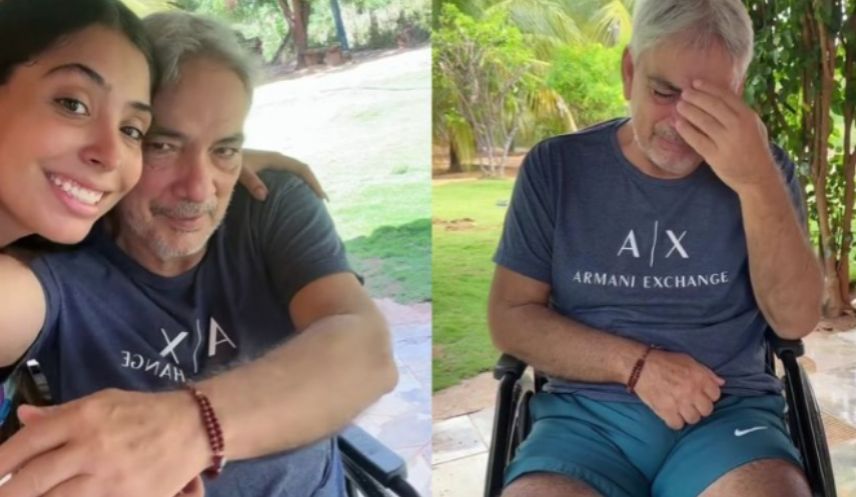 Sem ajuda dos irmãos, Pietra de 20 anos cuida sozinha do pai que sofreu 3 AVCs