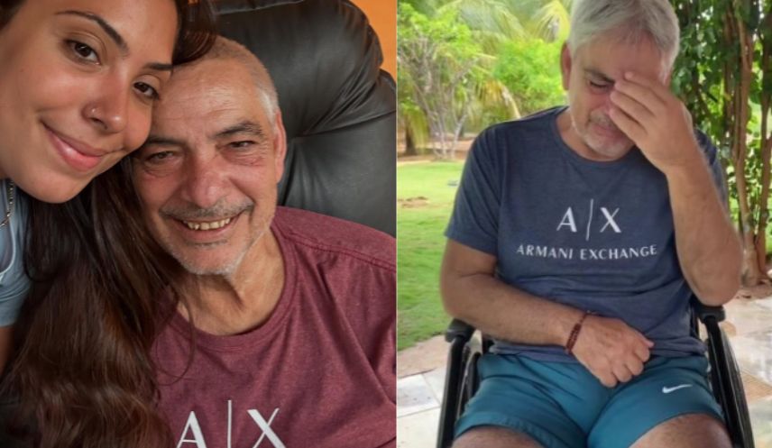 Sem ajuda dos irmãos, Pietra de 21 anos cuida sozinha do pai que sofreu 3 AVCs