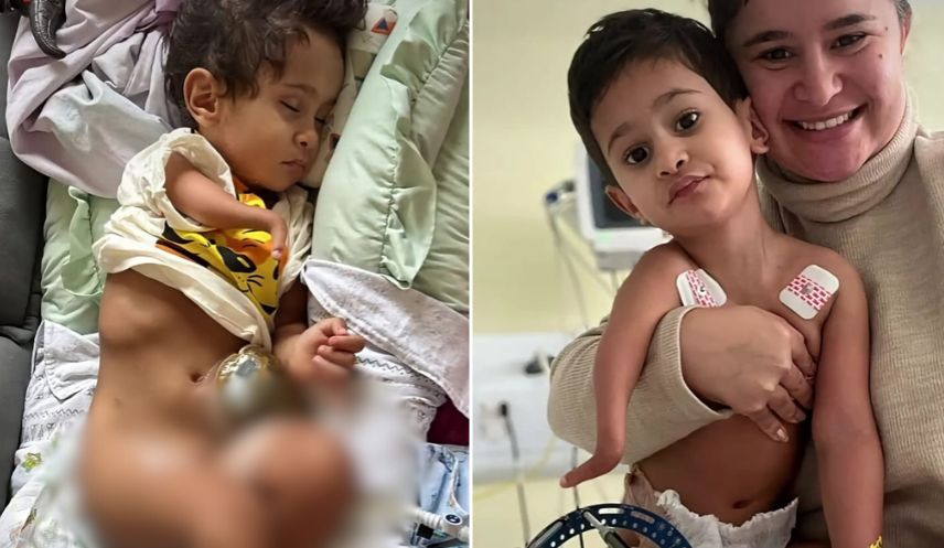 Criança com deficiência é abandonada: pai estava em motel com amante enquanto ele estava na UTI. Família pede ajuda.