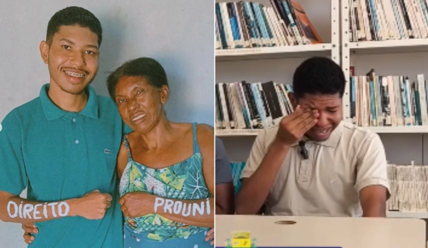 Filho de mãe borracheira e analfabeta, Tarcízio passou no curso de Direito, mas pode perder a vaga por não ter dinheiro para moradia