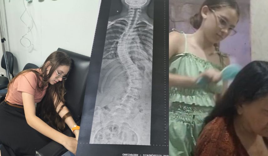 Aos 14 anos, Ariela cuida do irmão com paralisia e da avó acamada, mas pode ficar paraplégica sem cirurgia urgente!