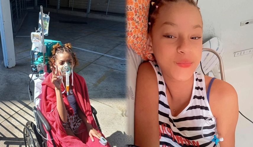 Ana Alice tem 16 anos, canta e sonha em ser veterinária. Espera na fila do transplante de pulmão e precisa de oxigênio para sair de casa
