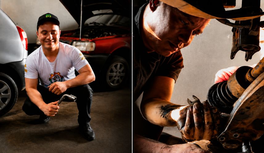Cego desde a infância, Patrick virou mecânico e monta motores pelo tato. Agora ele precisa de espaço para continuar trabalhando